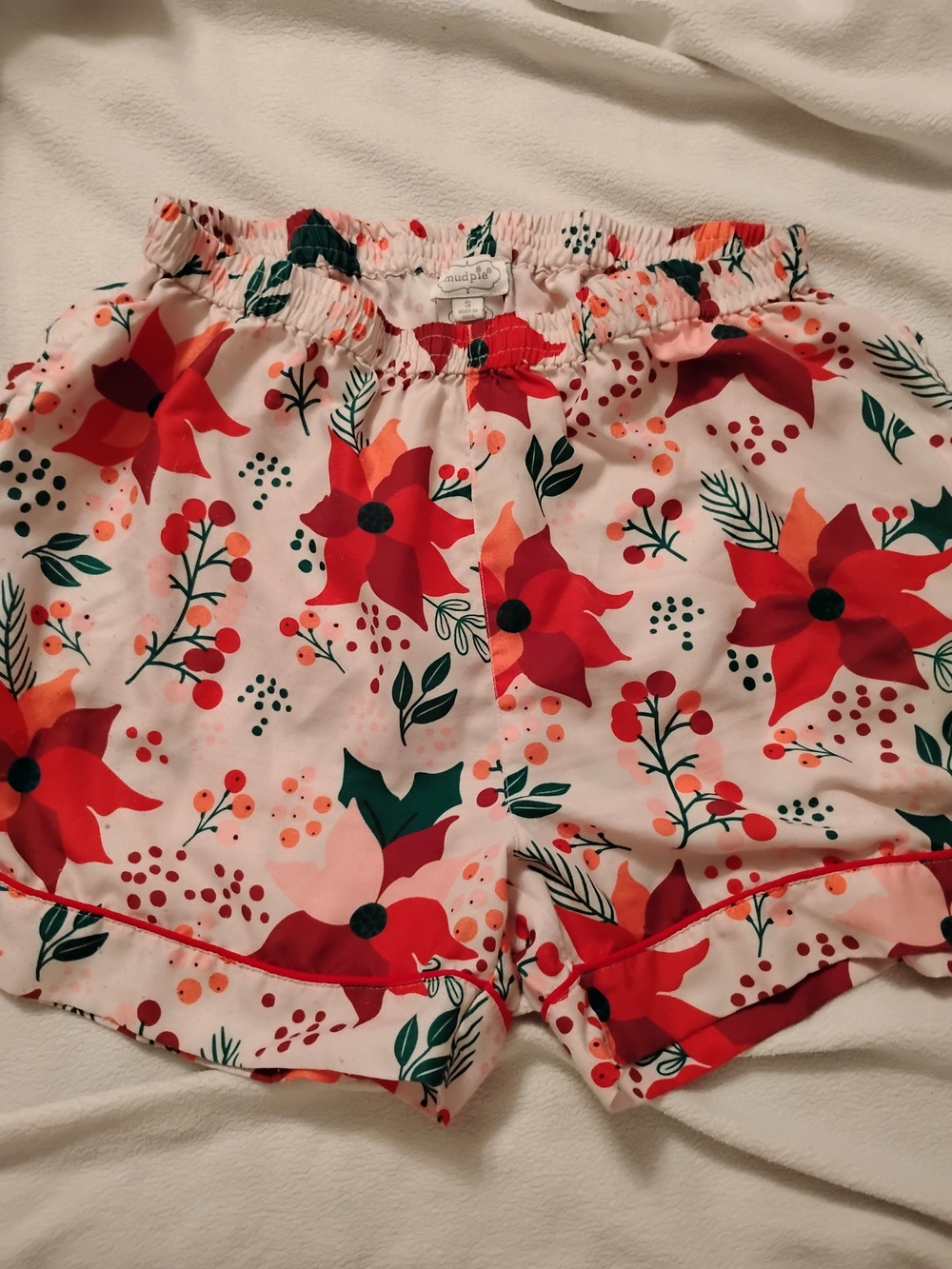 Mud Pie Pink Floral Lounge/Sleep Shorts Small